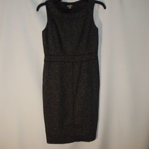 Ann Taylor sleeveless black lined dress